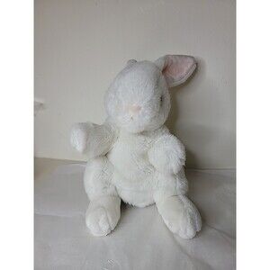 Plush Creations Inc.  Bunny Rabbit Hand Puppet White Very Soft Vintage 12"